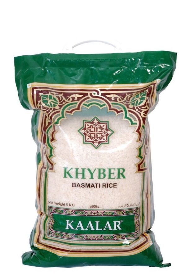 Kaalar Khyber Basmati Rice (5kg) カーラ カイバーバスマティライス - Image 2
